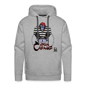 CHAIN GANG FREE BACCEND CHILD HOODIE - heather grey