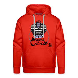 CHAIN GANG FREE BACCEND CHILD HOODIE - red