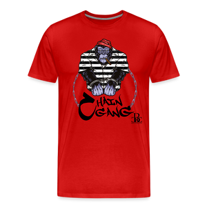 Chain Gang Free Moneybags T-Shirt - red