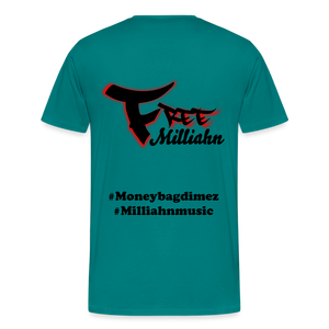 Chain Gang Free Moneybags T-Shirt - teal