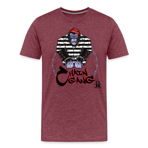 Chain Gang Free Moneybags T-Shirt - heather burgundy