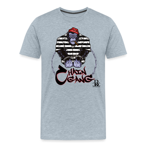 Chain Gang Free Moneybags T-Shirt - heather ice blue