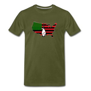 REDEMPTION OR REVENGE T SHIRT - olive green