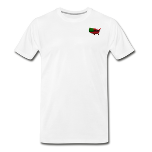 SMALL AFRICAN AMERICAN COUNTRY T SHIRT - white