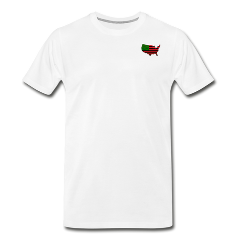 SMALL AFRICAN AMERICAN COUNTRY T SHIRT - white