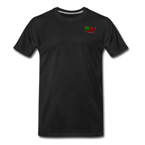 SMALL AFRICAN AMERICAN COUNTRY T SHIRT - black