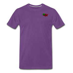 SMALL AFRICAN AMERICAN COUNTRY T SHIRT - purple