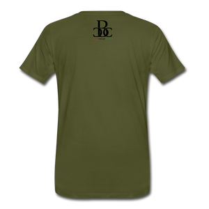 SMALL AFRICAN AMERICAN COUNTRY T SHIRT - olive green