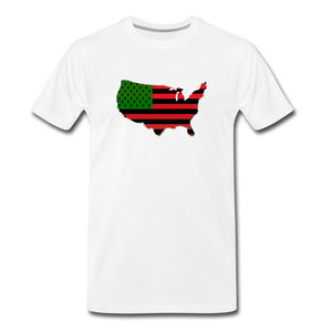 AFRICAN AMERICAN COUNTRY T SHIRT - white