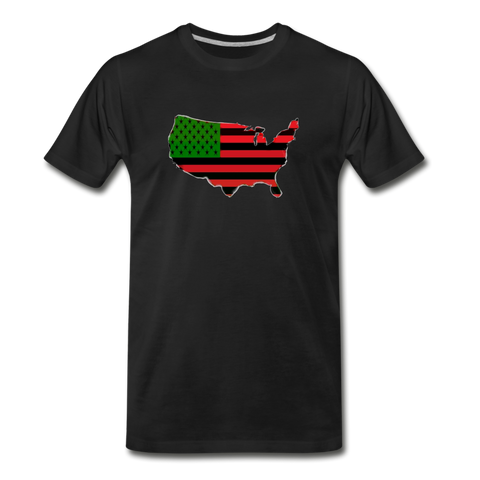 AFRICAN AMERICAN COUNTRY T SHIRT - black