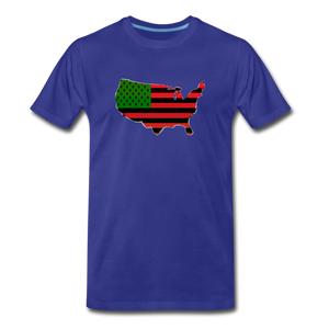 AFRICAN AMERICAN COUNTRY T SHIRT - royal blue