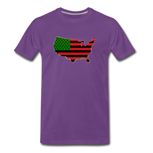 AFRICAN AMERICAN COUNTRY T SHIRT - purple