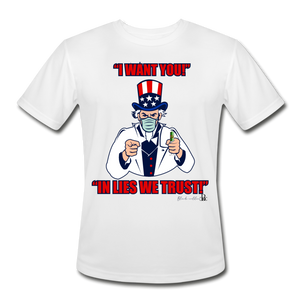 Uncle sam "In lies we trust!" - white