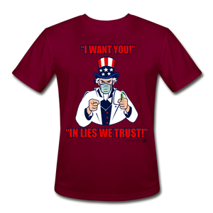 Uncle sam "In lies we trust!" - burgundy