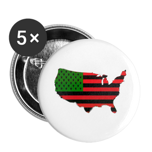 AFRICAN AMERICAN COUNTRY Buttons large 2.2'' (5-pack) - white