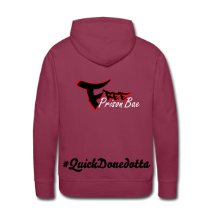 Chain Gang Free Prison Bae Men’s Premium Hoodie - burgundy