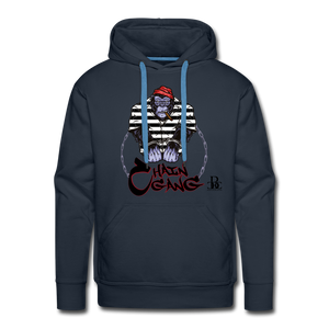 Chain Gang Free Prison Bae Men’s Premium Hoodie - navy