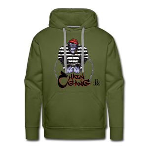 Chain Gang Free Prison Bae Men’s Premium Hoodie - olive green