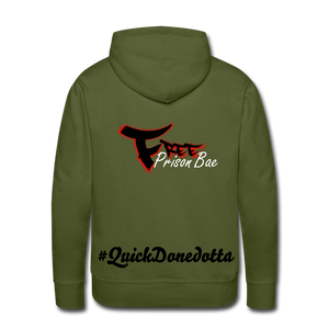 Chain Gang Free Prison Bae Men’s Premium Hoodie - olive green