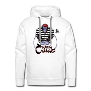 CHAIN GANG FREE PRISON BAE Men’s Premium Hoodie - white