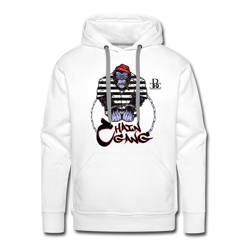 CHAIN GANG FREE PRISON BAE Men’s Premium Hoodie - white