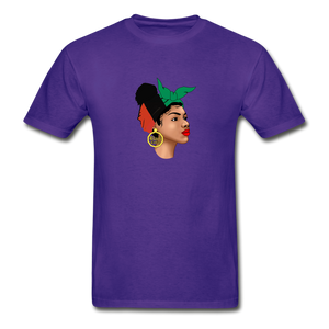 Nubian Queen Short Sleeve T-Shirt - purple