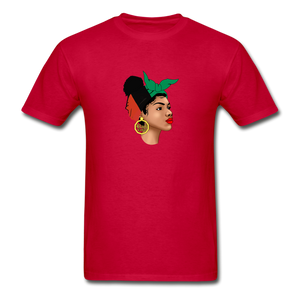 Nubian Queen Short Sleeve T-Shirt - red