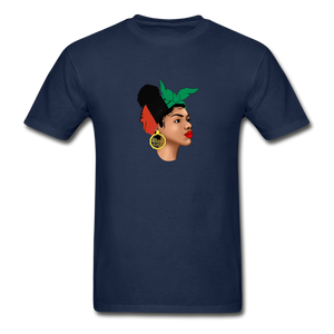 Nubian Queen Short Sleeve T-Shirt - navy